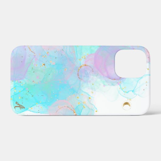 *~* AP46-inktpasta Gold Glitter Abstract Case-Mate iPhone Case (Achterkant (horizontaal))