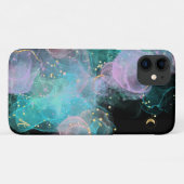 *~* AP46 Pastel Gold Glitter QR Abstracte inkt  Case-Mate iPhone Case (Achterkant (horizontaal))