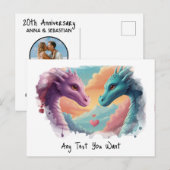 *~AP48 Invitation Genre Dragon PHOTO Carte postale (Devant / Derrière)