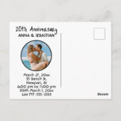 *~* AP48 PHOTO Invitation Dragon Dino Hearts Carte (Dos)