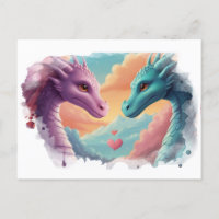 *~AP48 PHOTO Invitation Révélation du sexe Dragon 