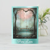 ** AP51 Romantische Swing Hearts Valentijn Serene Kaart (Staand voorkant)