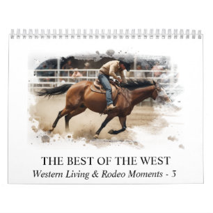 *~* AP59 Wild West Cowboy Paard Rodeo 3 Kalender