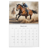 *~* AP59 Wild West Cowboy Paard Rodeo 5 Kalender (Mar 2027)