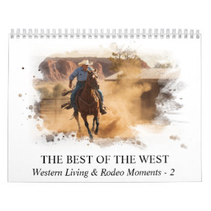 *~* AP59 Wild West Cowboy Paard Rodeo Kalender