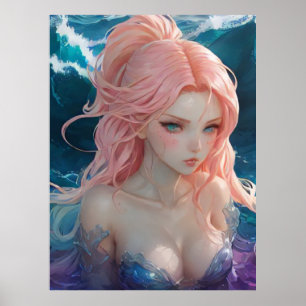 ** AP60 Water Goddess Fantasy Zee Zeemeermin 26 Poster