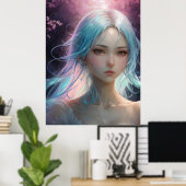 ** AP60 Water Goddess Fantasy Zee Zeemeermin 41 Poster (Thuiskantoor)