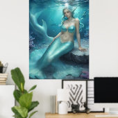 ** AP60 Water Goddess Fantasy Zee Zeemeermin 5 Poster (Thuiskantoor)
