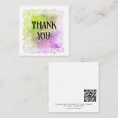 *~* AP62 Ombre Pastel MERCI Carte à Note Plat (Devant / Derrière)