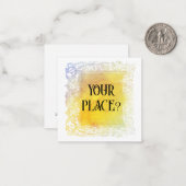 *~* AP63 VOTRE PLACE ? Carte de note plate de rela (Devant/Arrière en situation)