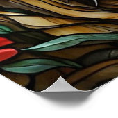 *~* AP68 Fantasy Bold 5:4 TIGER Glas in lood Poster (Hoek)