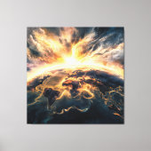 *~* AP70 Aarde Wereld Kosmische Eenheid Goed Canvas Afdruk (Voorkant)