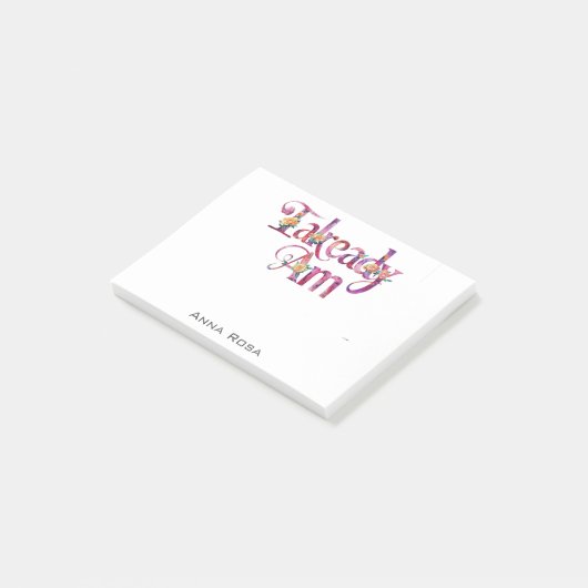 *~* AP85 12 Bloemen Dankbaarheid Manifest AL AM Post-it® Notes (Schuin)