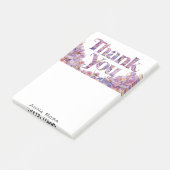 *~* AP85 Bloemen Dank u Dankbaarheid Manifesting Post-it® Notes (Schuin)