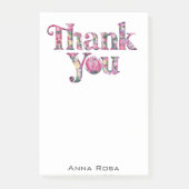 *~* AP85 Dank u Bloemen Dankbaarheid Manifestatie Post-it® Notes (Voorkant)