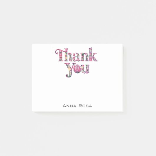 *~* AP85 Floral - Dankjewel Manifest Post-it® Notes (Voorkant)