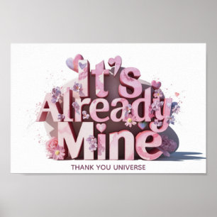 *~* AP85 Wet van Attractie Manifestatie Whimsical Poster