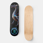 *~* AP88 Elementaire Metallic Fierce Blauwgroen Dr Skateboard (Voorkant)