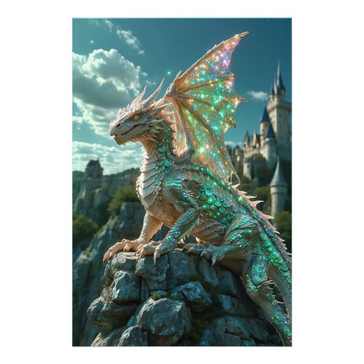 *~* AP88 Fantasy Creature Dragon Wall Artwork 25 Foto Afdruk (Voorkant)