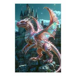 *~* AP88 Fantasy Shimmering Dragon Wall Art 15 Foto Afdruk