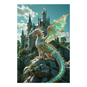 *~* AP88 Kastelen Fantasy Dragon Wall Art 24 Foto Afdruk