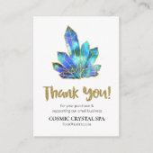 *~* AP8 KOSMISCHE KRISTAL Review DANK U LOGO QR Informatiekaartje (Voorkant)