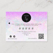 *~* AP8 QR Korting DANK U - LOGO Review Informatiekaartje (Achterkant)