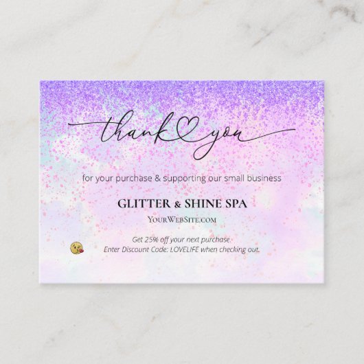 *~* AP8 QR Korting DANK U - LOGO Review Informatiekaartje (Voorkant)