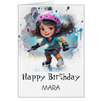 *~* AP94 22 Carte d'anniversaire de fille de hock