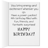 *~* AP94 9 Cute Hockey Girl Personalize Birthday (Intérieur (Droit))