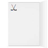 *~* AP94  Cute Hockey Girl 22 Personalize Birthday (Intérieur (Gauche))