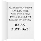 *~* AP94 Cute Hockey Girls 14 Personalize Birthday (Intérieur (Droit))