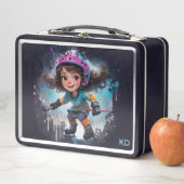 *~* AP94   Ice Hockey Girl Player Cute 22 Initials (In situ)