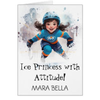 *~* AP94 Mignonne Fille de 5 ans jouant au Hockey 