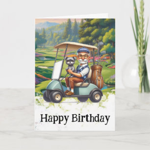 ** AP94 Old Golfer Man Funny Humor Verjaardag Kaar Bedankkaart