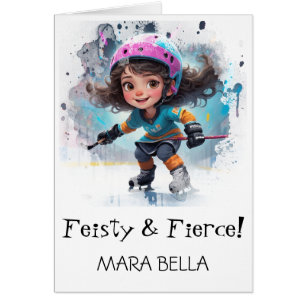 *~* AP94 Schattig Hockey Meisje 22 Personaliseer V