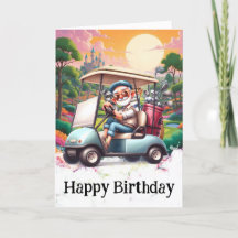 *~* AP94 Senior Golf Man Funny Humour Carte d'anni
