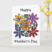 AP - Bonne carte de fête des mères (Fleur jaune)