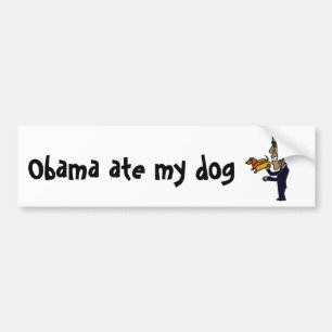 AP- Obama Ate My Dog Bumpersticker