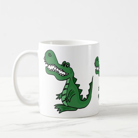 AP tasse drôle d'alligator (Gauche)