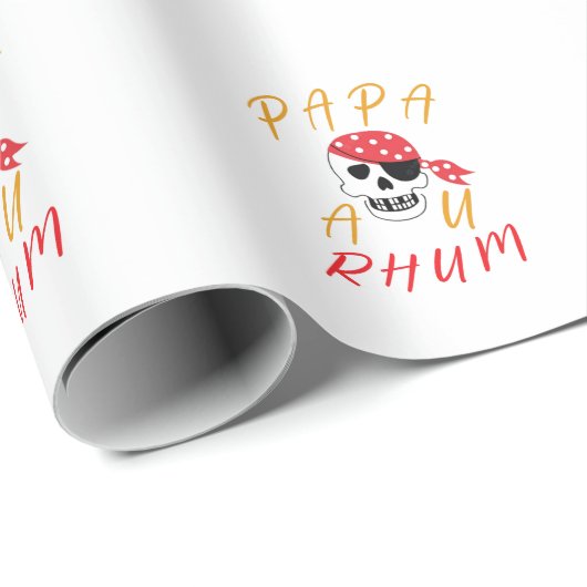 apa Au Rhum Drinker Funny Humor Cadeaupapier (Rol Hoek)