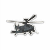Apache, AH-64, aanvalshelikopter Sticker (Voorkant)