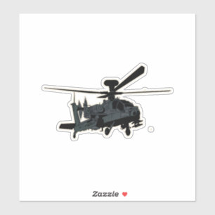 Apache, AH-64, aanvalshelikopter Sticker