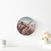 Apache Ambush (olie op doek) Ronde Klok (Huis)