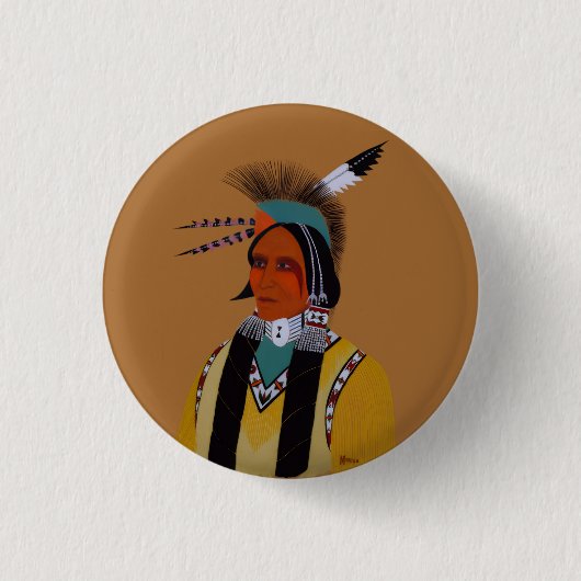 Apache Ben Ronde Button 3,2 Cm (Voorkant)