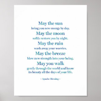 Apache Blessin in Waterverf Was Poster