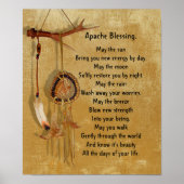 Apache Blessing dreamcatcher Poster (Voorkant)
