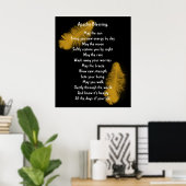 Apache Blessing gouden veer Poster (Thuiskantoor)