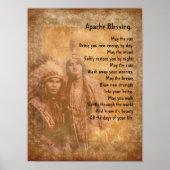 Apache Blessing Native American koppel Poster (Voorkant)