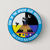 Apache Blue Mountain® Ronde Button 5,7 Cm (Voorkant)